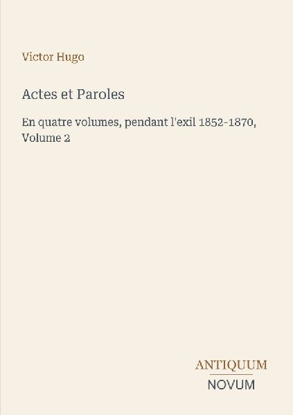 Actes et Paroles