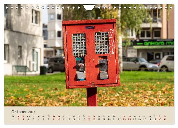 Kaugummiautomaten (Wandkalender 2027 DIN A4 quer), CALVENDO Monatskalender