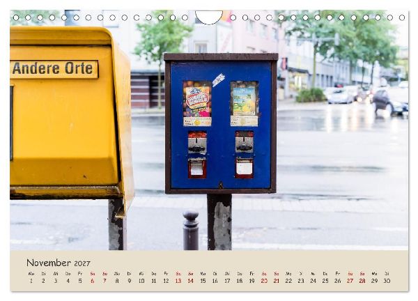 Kaugummiautomaten (Wandkalender 2027 DIN A4 quer), CALVENDO Monatskalender
