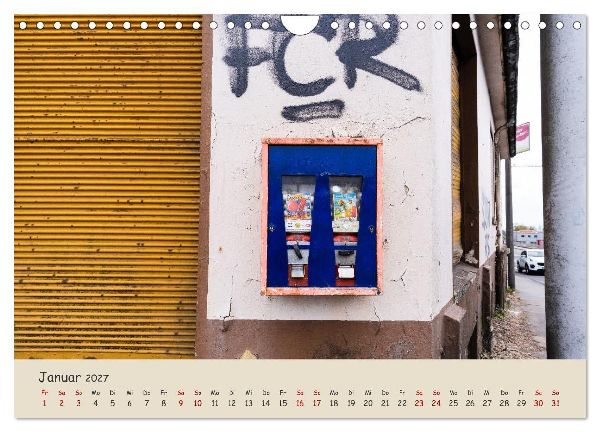 Kaugummiautomaten (Wandkalender 2027 DIN A4 quer), CALVENDO Monatskalender