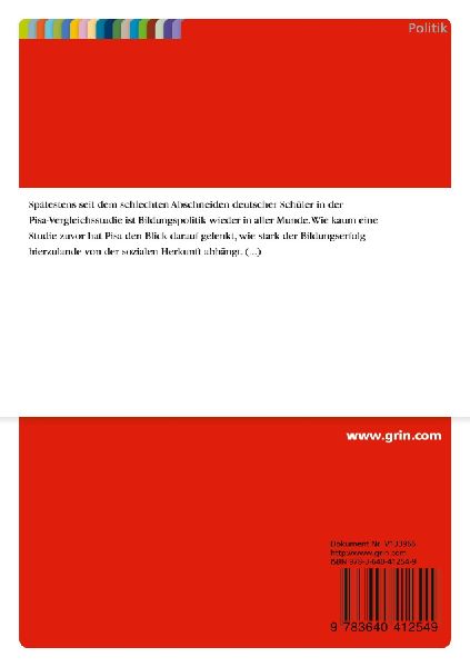 Bildungspolitik im Wohlfahrtsstaat