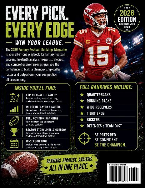 2026 FANTASY FOOTBALL RANKINGS MAGAZINE