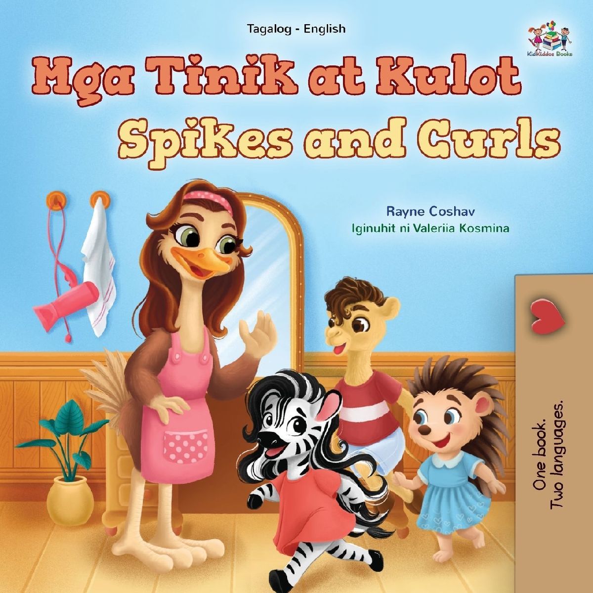 Spikes and Curls (Tagalog English Bilingual Kids Book)