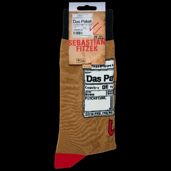 Sebastian Fitzek-Socken "Das Paket" Größe 41 - 46