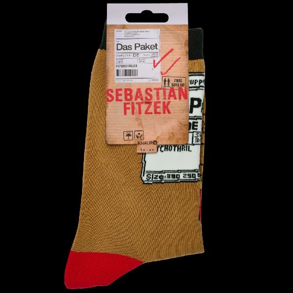 Sebastian Fitzek-Socken "Das Paket" Größe 36-41