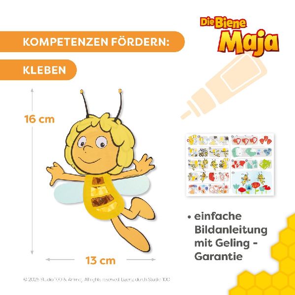 Bastelset - Erstes Kleben Fensterbild Die Biene Maja