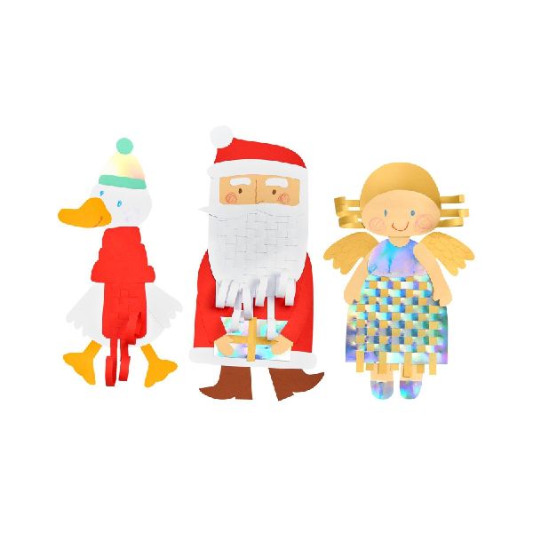 Bastelset - Papier-Flechten Weihnachten