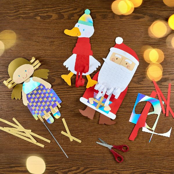 Bastelset - Papier-Flechten Weihnachten