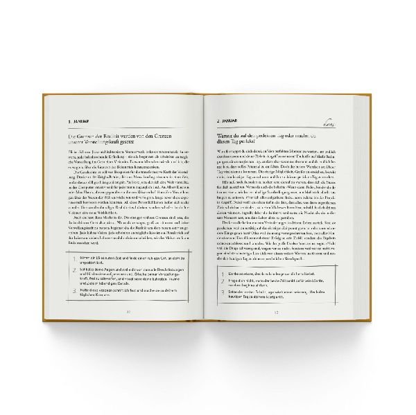 Jeden Tag einen Schritt. Limitierte Schmuckausgabe.