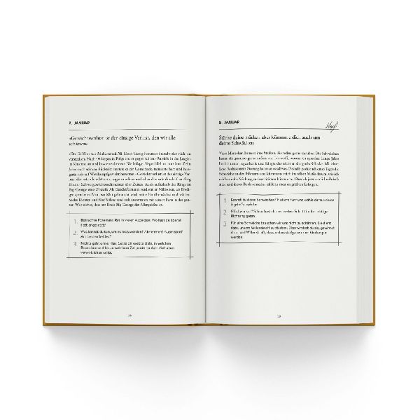 Jeden Tag einen Schritt. Limitierte Schmuckausgabe.