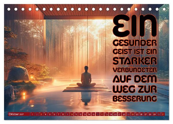 Gute Besserung - mit coolen Sprüchen (Tischkalender 2027 DIN A5 quer), CALVENDO Monatskalender
