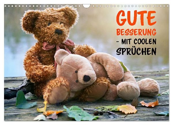 Gute Besserung - mit coolen Sprüchen (Wandkalender 2027 DIN A3 quer), CALVENDO Monatskalender