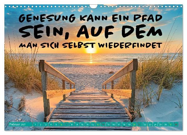 Gute Besserung - mit coolen Sprüchen (Wandkalender 2027 DIN A3 quer), CALVENDO Monatskalender