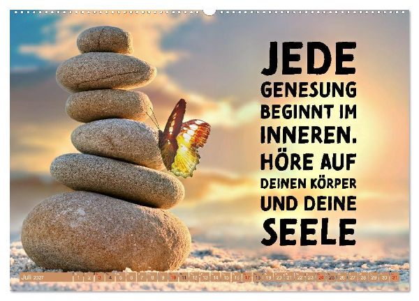 Gute Besserung - mit coolen Sprüchen (Wandkalender 2027 DIN A2 quer), CALVENDO Monatskalender