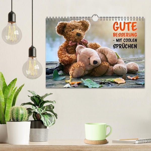 Gute Besserung - mit coolen Sprüchen (Wandkalender 2027 DIN A4 quer), CALVENDO Monatskalender