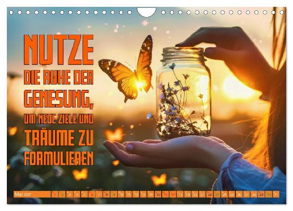 Gute Besserung - mit coolen Sprüchen (Wandkalender 2027 DIN A4 quer), CALVENDO Monatskalender