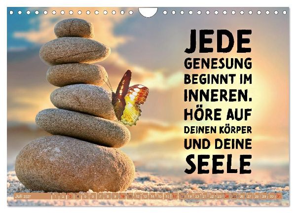 Gute Besserung - mit coolen Sprüchen (Wandkalender 2027 DIN A4 quer), CALVENDO Monatskalender