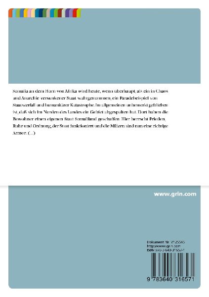 Einflüsse der Globalisierung auf die Errichtung staatlicher Strukturen am Beispiel Somaliland