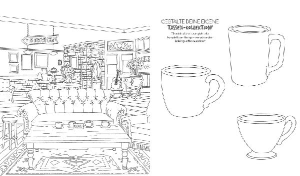 Coffee-Date - Das inoffizielle Ausmalbuch für Friends-Fans