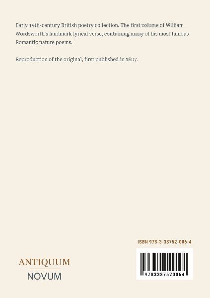 Poems in Two Volumes