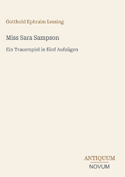 Miss Sara Sampson