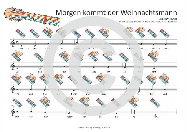 Einfacher!-Geht-Nicht: 24 Weihnachtslieder für Gitarre (mit Kapodaster) mit CD