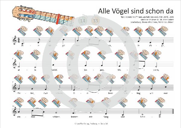 Einfacher!-Geht-Nicht: 18 Kinderlieder BAND 2 - für Gitarre (mit Kapodaster) mit CD