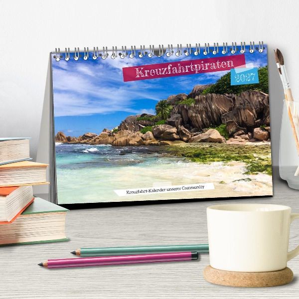 Kreuzfahrtpiraten (Tischkalender 2027 DIN A5 quer), CALVENDO Monatskalender