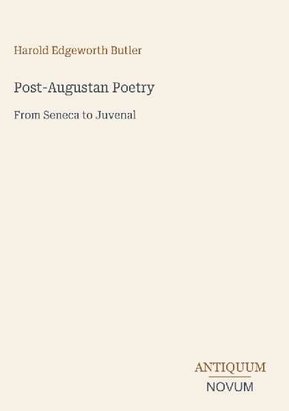 Post-Augustan Poetry