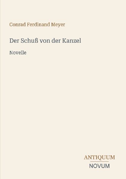 Der Schuß von der Kanzel