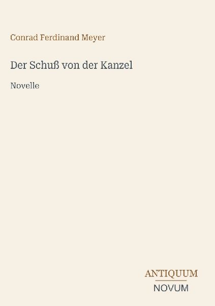 Der Schuß von der Kanzel