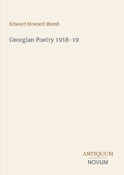 Georgian Poetry 1918-19