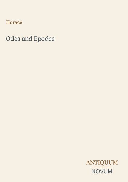 Odes and Epodes