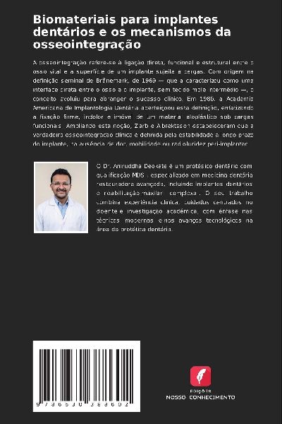 Biomateriais para implantes dentários e os mecanismos da osseointegração