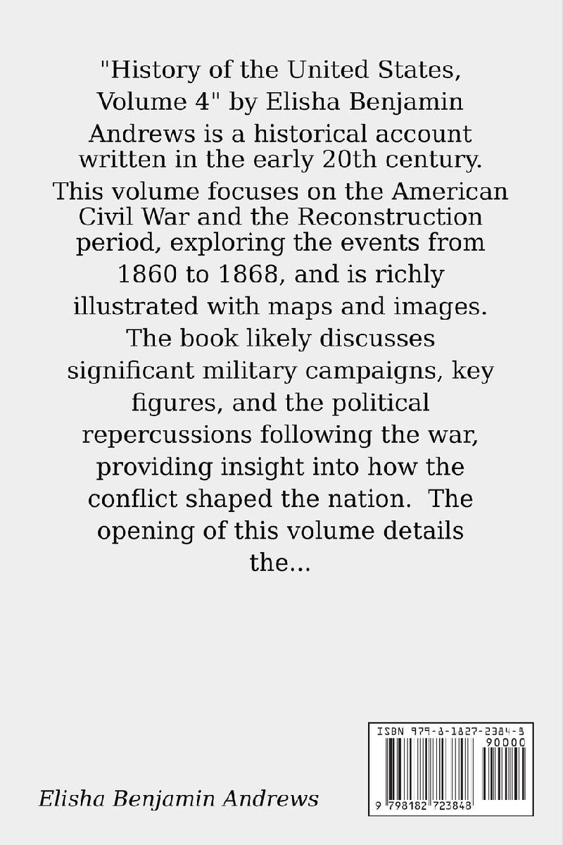 History of the United States, Volume 4