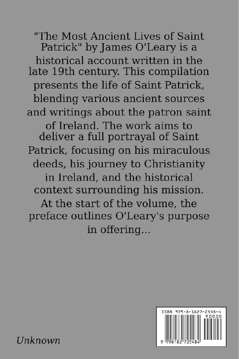 The Most Ancient Lives of Saint Patrick