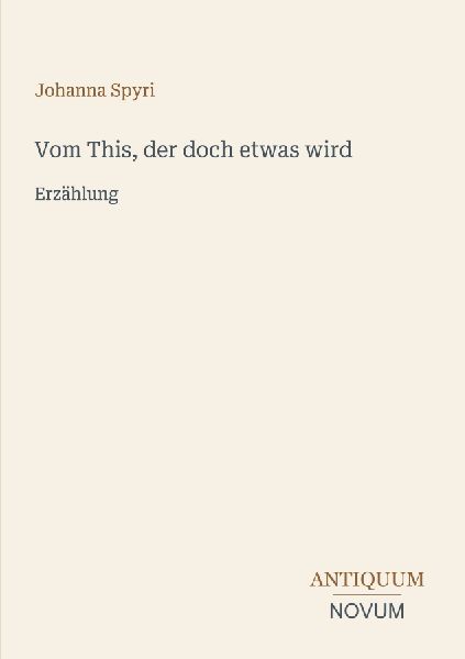 Vom This, der doch etwas wird