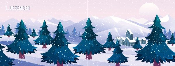 Find me between Christmas trees