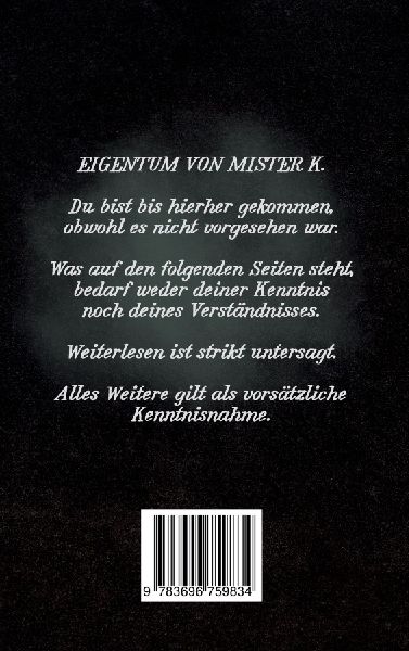 Mister K. - Notizbuch