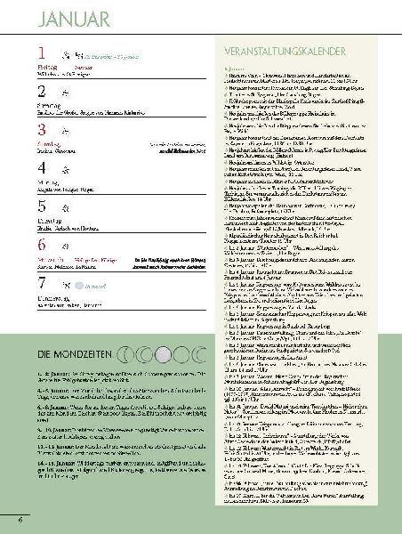 Altbayerischer Festtags- und Brauchtumskalender 2027