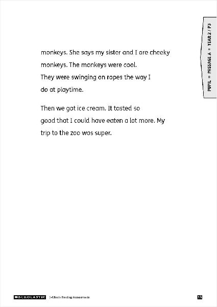 3 Minute Reading Assessments Ages 6-8
