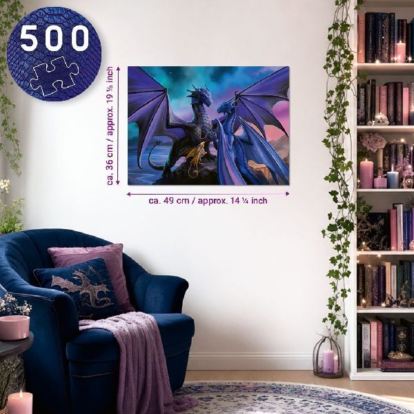 Erwachsenenpuzzle 500 Teile - Rebecca Yarros: Iron Flame