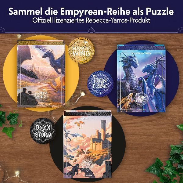 Erwachsenenpuzzle 500 Teile - Rebecca Yarros: Iron Flame