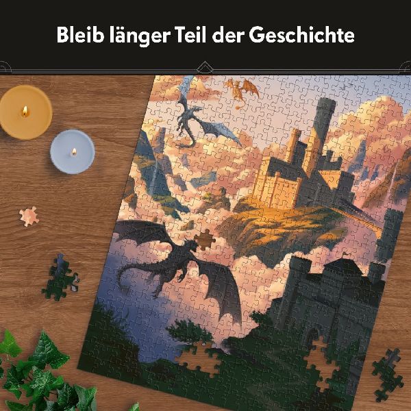 Erwachsenenpuzzle 500 Teile - Rebecca Yarros: Onyx Storm