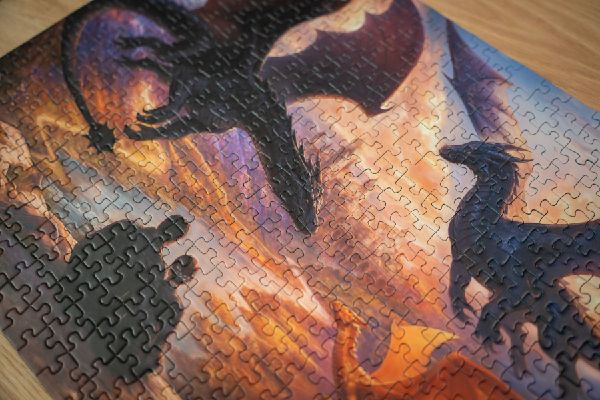 Erwachsenenpuzzle 500 Teile - Rebecca Yarros: Fourth Wing