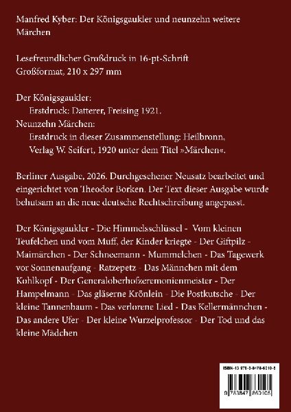 Der Königsgaukler (Großdruck)