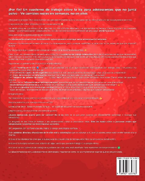 Cuaderno de manejo de la ira para adolescentes