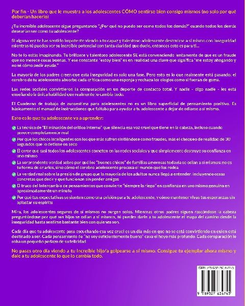 Cuaderno de trabajo de autoestima para adolescentes