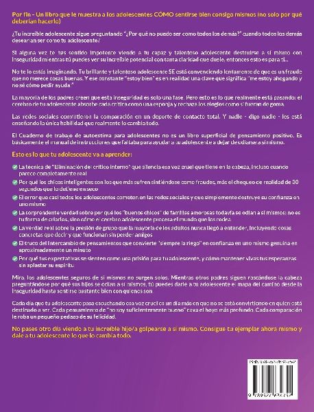 Cuaderno de trabajo de autoestima para adolescentes