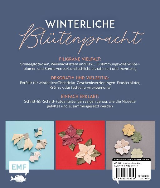 Origami-Winter-Flowers - Wunderschöne Blüten & Sterne zum Dekorieren & Verschenken